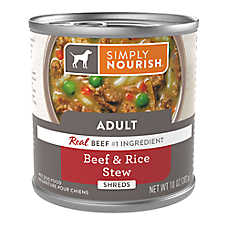 Simply Nourish? Original Wet Dog Food - Shreds, Beef & Rice, 10 oz