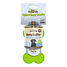 Pet Naturals Busy Butter Dog Calming Supplement Peanut Butter Treat & Lick Mat w/ 1.5 oz Pouch