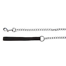 Top Paw? Chain Dog Leash, Heavy Duty Chain Dog Leash, Chrome Chain, 4' Long