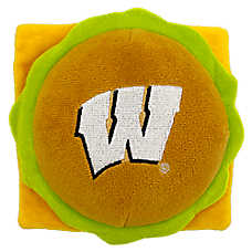 Pets First Wisconsin Plush Hamburger Dog Toy