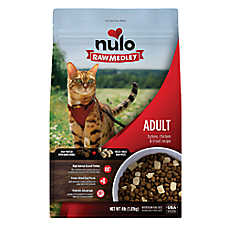 Nulo Raw Medley Adult Cat Food - Kibble + Freeze Dried Raw, Turkey, Chicken & Trout