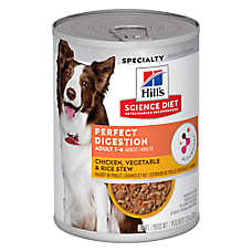 Hill's Science Diet Perfect Digestion Adult Wet Dog Food - Chicken, Vegetable & Rice Stew, 12.8 oz
