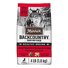 Merrick? Backcountry? Adult Dry Dog Food - Natural, Freeze Dried Raw, Grains, Beef, Lamb & Rabbit