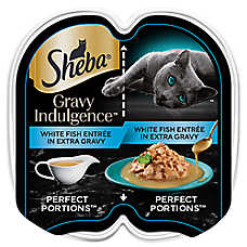 SHEBA Perfect Portions Gravy Indulgence - White Fish, 2.64 OZ