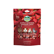 Oxbow Simple Rewards Freeze Dried Treats - Strawberry - Rabbits, Guinea Pigs and Small Pets - 0.5 Oz