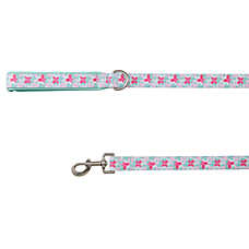 Top Paw? Butterfly Dog Leash, Mint & Pink Dog Leash, Walking Dog Leash, 4' Long