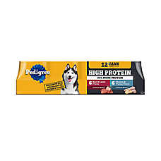 Pedigree? High Protein Adult Wet Dog Food - Beef Lamb & Chicken Turkey Variety Pack, 12 Count