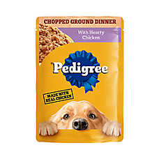 Pedigree? Chopped Ground Dinner Adult Soft Wet Dog Food - Hearty Chicken, 3.5 oz. Pouch