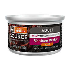 Simply Nourish Source Natural Adult Cat Food - Hight Protein, Grain Free, Pate, 3 oz