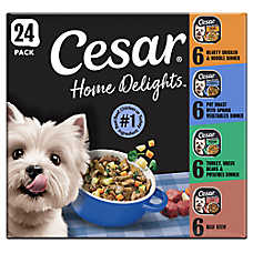 Cesar? Home Delights Adult Wet Dog Food - Meat & Poultry Flavors, 24 Count