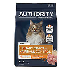 Authority Urinary Tract Health & Hairball Control Adult Cat Food - Chicken