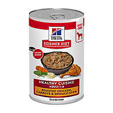 Hill's Science Diet Healthy Cuisine Adult Wet Dog Food - Roasted Chicken, Carrots & Spinach, 12.5 oz
