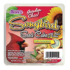 Brown's® Garden Chic!® Songbird Seed Cake with Fruits & Nuts Wild Bird Suet