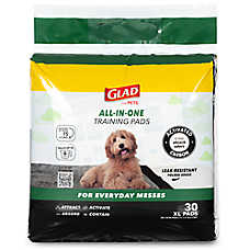 Glad? For Pets Jumbo Training Pads For Everyday Messes, Built-In Activated Carbon For Odor Control