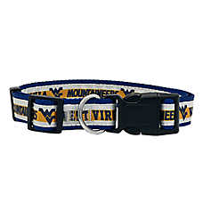 Pets First NCAA West Virginia Satin Dog Collar