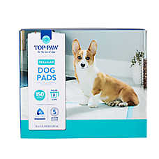 Top Paw? Regular Premium Dog and Puppy Pee Pads, Potty Training, 23" x 24", Unscented, 150 Count
