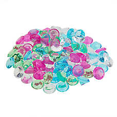 Top Fin? Solitaire Glass Gem Aquarium D��cor - Neon Mix - Fish Tank Decor, Aquarium Stones