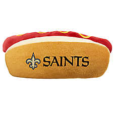 Pets First New Orleans Saints Plush Hot Dog Dog Toy
