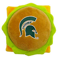 Pets First Michigan State Plush Hamburger Dog Toy
