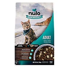 Nulo Raw Medley Adult Cat Food - Kibble + Freeze Dried Raw, Salmon, Chicken & Turkey