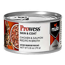 Nulo Prowess Skin & Coat Adult Cat Wet Food - Shreds in Broth, 2.8 OZ