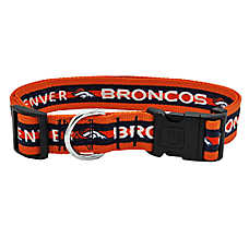 Pets First Denver Broncos Satin Dog Collar
