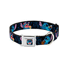 Buckle-Down Disney Lilo & Stitch Snacking Poses Seatbelt Dog Collar