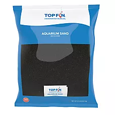 Top Fin® Aquarium Sand - Black - Aquarium Substrate, Fish Tank Sand - 5-20 lb