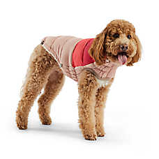 GF PET Elasto-Fit Color Block Puffer - Pink