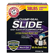 Arm & Hammer&trade; Clump & Seal Slide Clumping Multi-Cat Clay Cat Litter - Low Dust""
