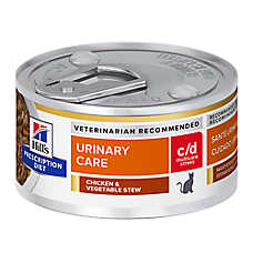 Hill's? Prescription Diet? c/d Multicare Urinary Care Stress Wet Cat Food - Chicken & Vegetable Stew