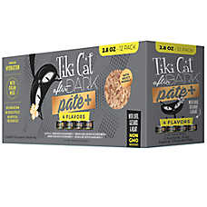 Tiki Cat After Dark Pate+ Adult Cat Food - Pate, Variety Pack, 12 Ct., 33.6 Oz