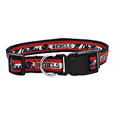 Pets First NCAA Ole Miss Satin Dog Collar
