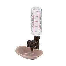Richell Gravity Pet Rehydratoin Station W/ Attachable Bottle, Mount on Wire Gate, Pen, Or Crate