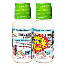 Liquid-Vet? Dog K9 Teeth & Gums Support Formula, Helps Reduce Plaque, Multiple Flavors, 8 oz, 32 oz