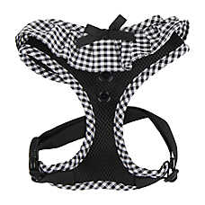 Puppia? Vivien Gingham Ruffle Air-Mesh Over-the-Head Dog Harness