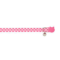Whisker City? Pink Checkered Cat Collar, Pink Cat Collar, Break-Away Collar, Multiple Sizes