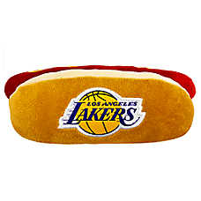 Pets First LA Lakers Plush Hot Dog Dog Toy