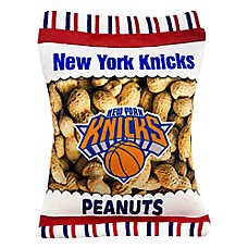 Pets First New York Knicks Plush Peanut Bag Dog Toy