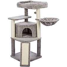 TRIXIE Adriana Cat Tree Tower W/ Sisal Posts, Cozy Condo & Elevated Perch ?Indoor Cat Furniture