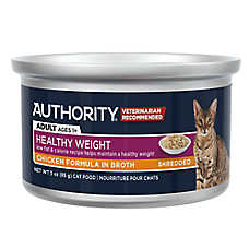 Authority Healthy Weight Adult Cat Wet Food - Shredded, 3 Oz