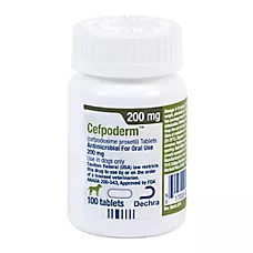 Cefpoderm (Cefpodoxime Proxetil) Tablets - 100 mg & 200 mg - Single Tablet