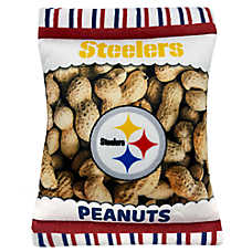Pets First Pittsburgh Steelers Plush Peanut Bag Dog Toy