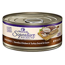 Wellness? Signature Selects Adult Cat Wet Food - Grain Free, Shredded, 5.3 Oz