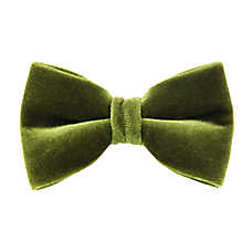 Made By Cleo? Velvet Leaf Green Cat Bow Tie