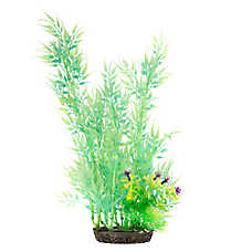 Top Fin? Artificial Glow-in-the-Dark Bamboo Aquarium Plant - Fish Tank Plant Decor - 18 in