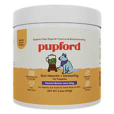 Pupford Puppy & Adult Dog Gut Health & Immunity Supplement, Peanut Butter & Jelly, 4.2 Oz