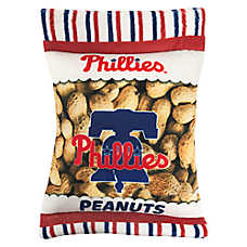 Pets First Philadelphia Phillies Plush Peanut Bag Dog Toy