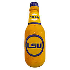 Pets First LSU Tigers Plush Bottle Dog Toy