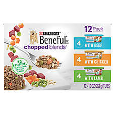Purina Beneful Chopped Blends 12 Variety Pack 12 Count 8.5 LB